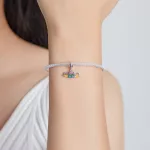 Ezüst charm, vintage kávézó
