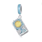 Strieborný charm, tarot karta, Slnko