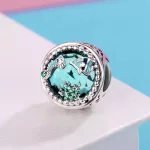 Ezüst charm, csillagos égbolt