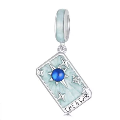 Ezüst charm, tarot kártya, A csillag