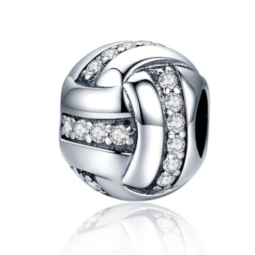 Ezüst charm, csomó