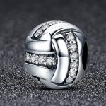 Ezüst charm, csomó