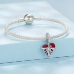 Ezüst charm (925), ajándék szív