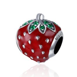 Ezüst charm, eper