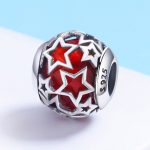 Ezüst charm csillagokkal