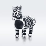 Ezüst charm, zebra