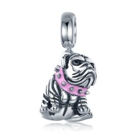 Ezüst charm (925), bulldog