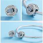 Ezüst charm (925), titokzatos szem