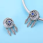 Ezüst charm, álomfogó