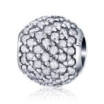 Ezüst charm kristályokkal