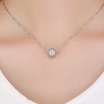 Ezüst charm kristályokkal