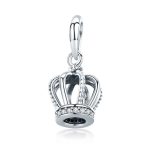 Ezüst charm, korona