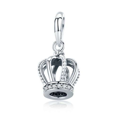Ezüst charm, korona