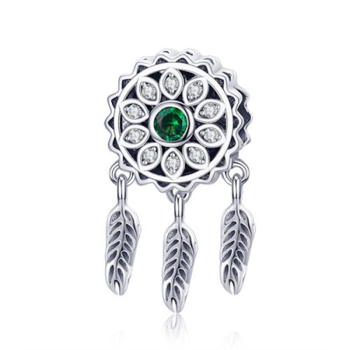 Ezüst charm, álomfogó