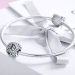 Ezüst charm, kaktusz