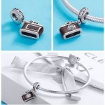 Ezüst charm (925), fényképezőgép