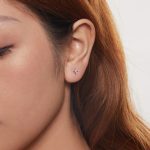 Ezüst fülbevaló, csillag