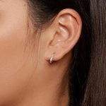 Ezüst szívfülbevaló