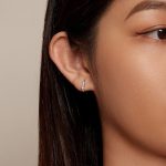 Ezüst szívfülbevaló