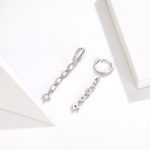 Ezüst fülbevaló cirkóniumkristállyal