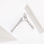 Ezüst fülbevaló cirkóniumkristállyal