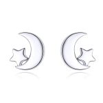 Ezüst fülbevaló, Hold és csillag