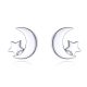 Ezüst fülbevaló, Hold és csillag