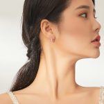 Ezüst karika-fülbevaló a végtelen jelével