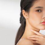 Ezüst fülbevaló, angyalszárny