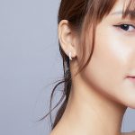 Ezüst fülbevaló, kígyó