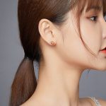 Ezüst fülbevaló, makk