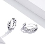 Ezüst karika-fülbevaló