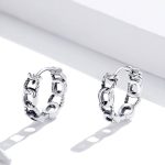 Ezüst karika-fülbevaló