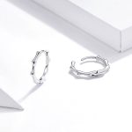 Ezüst karika-fülbevaló