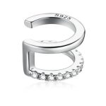 Ezüst fülklipsz ezüstszínben