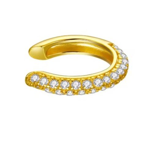 Ezüst fülklipsz aranyszínben