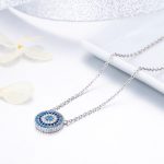 Ezüst nyaklánc, szerencsehozó szem