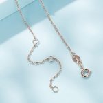 Ezüst nyaklánc macskamedállal rózsaarany színben