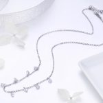 Ezüstnyaklánc kristályfüggőkkel