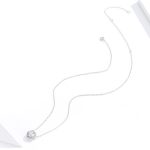 Ezüst nyaklánc kristálymedállal