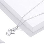 Ezüst nyaklánc angyalkamedállal