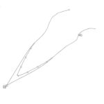 Ezüst női nyaklánc lóherével