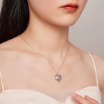 Ezüst női nyaklánc, babatalp