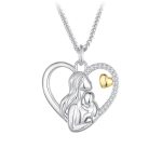 Ezüst női nyaklánc, anyai szeretet 