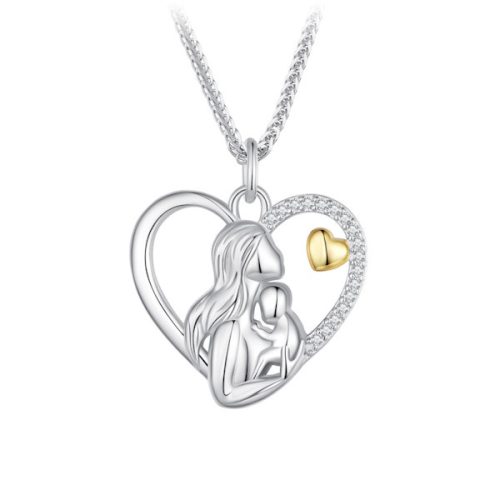 Ezüst női nyaklánc, anyai szeretet 