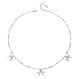 Ezüst nyaklánc masnikkal