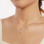 Ezüst női nyaklánc kaktuszmedállal