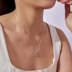 Ezüst nyaklánc hópihemedállal