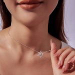 Ezüst nyaklánc hópihemedállal