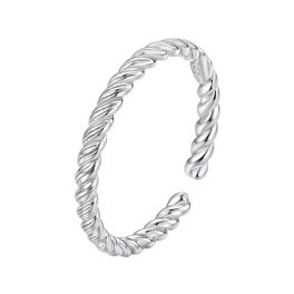 Ezüstgyűrű csavart mintával